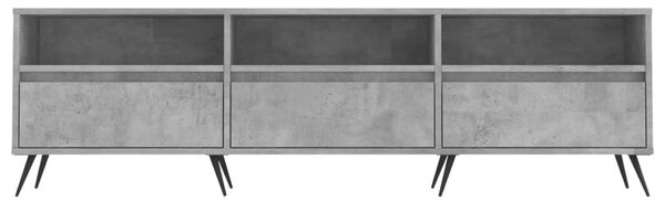 Betonszürke szerelt fa TV-szekrény 150x30x44,5 cm