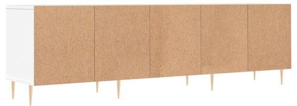 Fehér szerelt fa TV-szekrény 150 x 30 x 44,5 cm