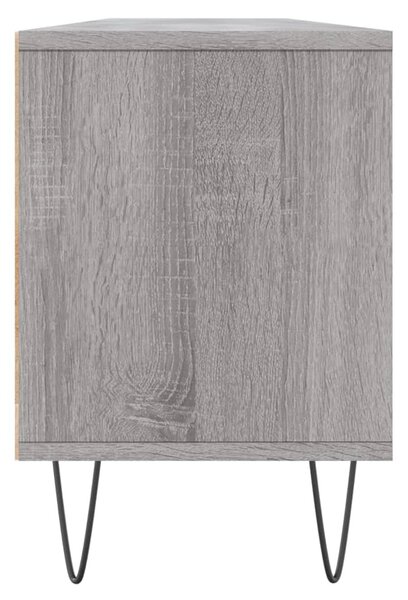 Szürke sonoma színű szerelt fa TV-szekrény 150x30x44,5 cm