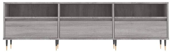 Szürke sonoma színű szerelt fa TV-szekrény 150x30x44,5 cm