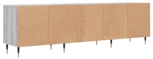 Szürke sonoma színű szerelt fa TV-szekrény 150x30x44,5 cm