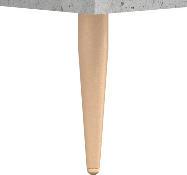 Betonszürke szerelt fa éjjeliszekrény 40 x 35 x 47,5 cm