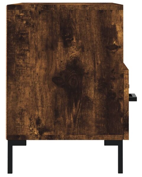 Füstös tölgy színű szerelt fa TV-szekrény 80 x 36 x 50 cm