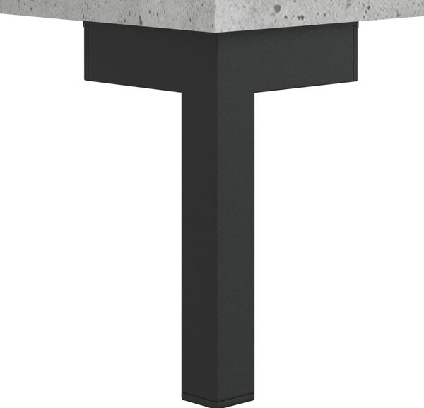 Betonszürke szerelt fa cipőpolc 102 x 35 x 55 cm