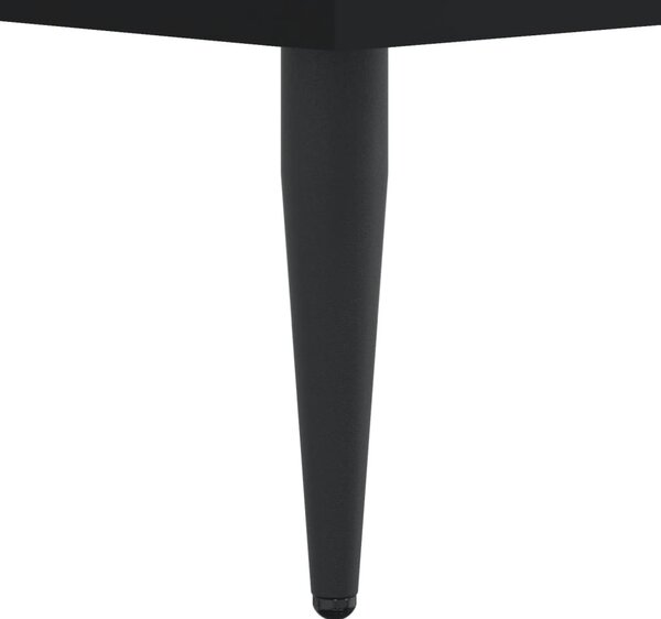 Fekete szerelt fa cipőszekrény 60 x 35 x 105 cm