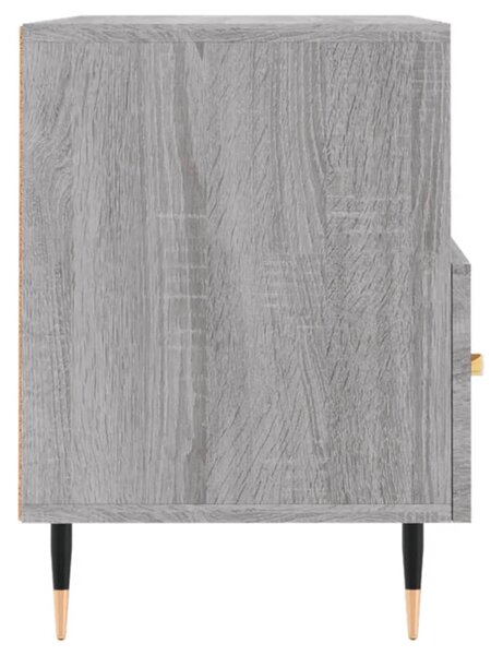 Szürke sonoma színű szerelt fa TV-szekrény 80x36x50 cm