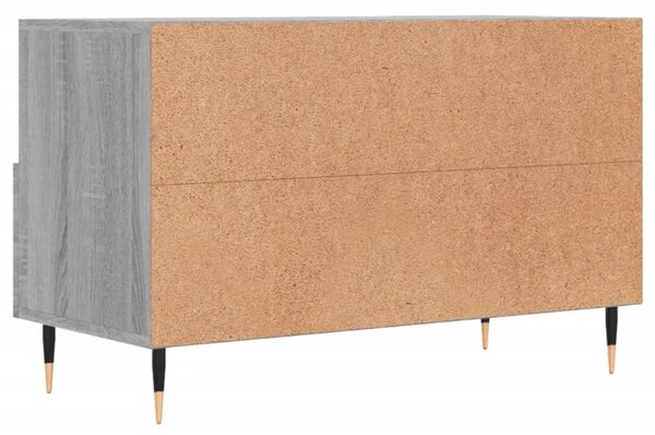Szürke sonoma színű szerelt fa TV-szekrény 80x36x50 cm