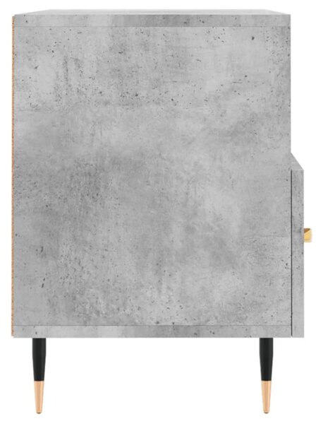 Betonszürke szerelt fa TV-szekrény 80 x 36 x 50 cm