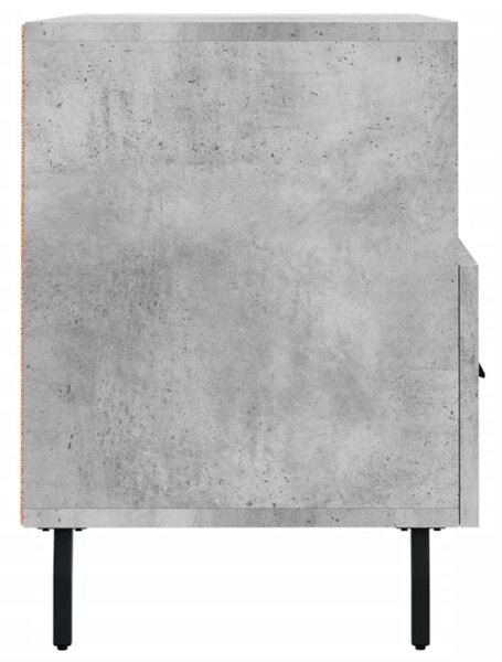 Betonszürke szerelt fa TV-szekrény 80 x 36 x 50 cm