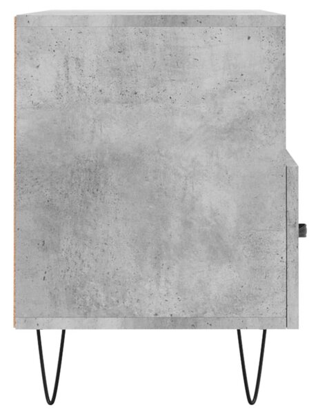 Betonszürke szerelt fa TV-szekrény 80 x 36 x 50 cm