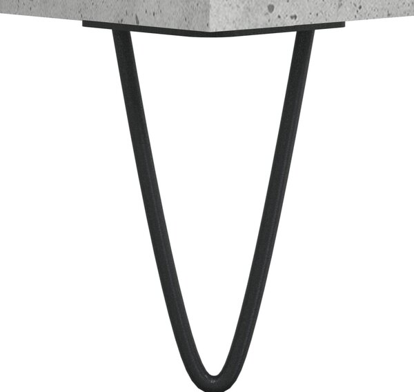Betonszürke szerelt fa TV-szekrény 100x34,5x44,5 cm