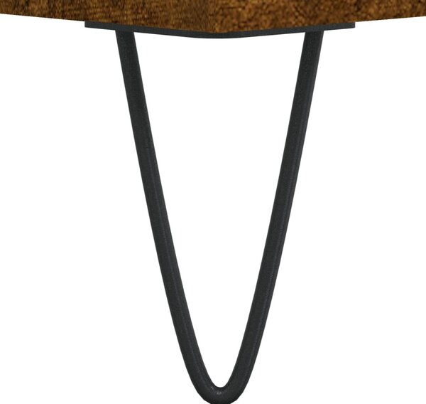 Füstös tölgy színű szerelt fa hanglemezszekrény 121x38x48 cm