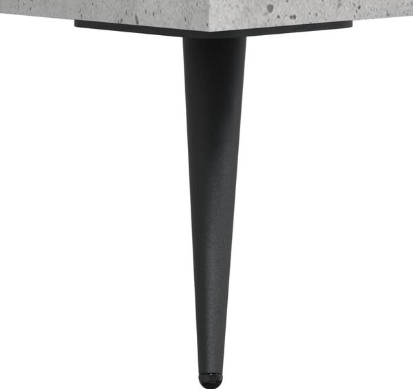 Betonszürke szerelt fa könyvespolc 69,5 x 32,5 x 90 cm