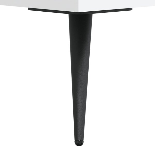 Fehér szerelt fa cipőpolc 102x35x55 cm