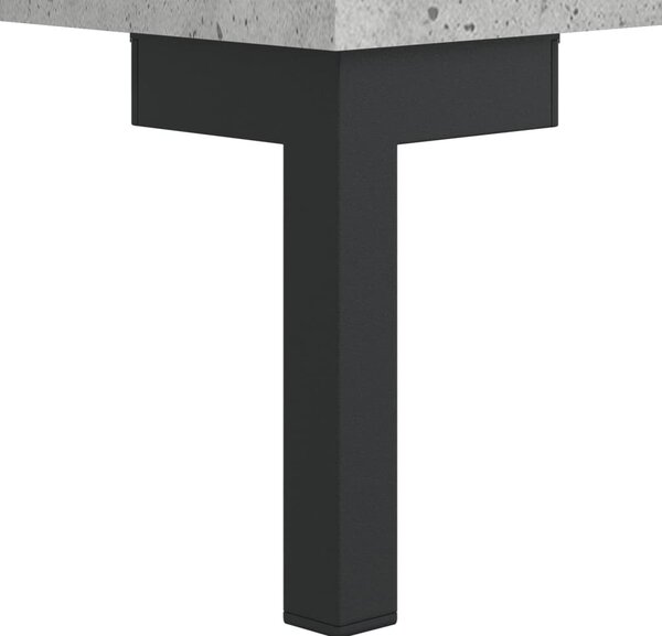 Betonszürke szerelt fa cipőszekrény 60x35x105 cm
