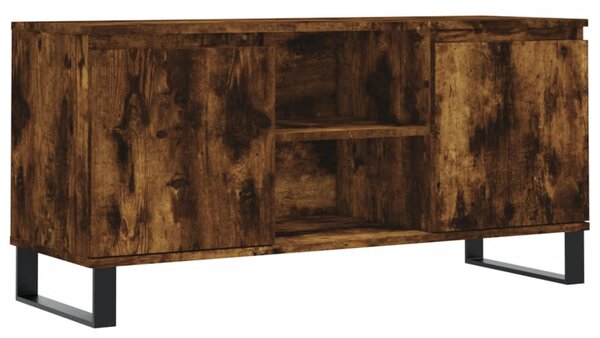 Füstös tölgy színű szerelt fa TV-szekrény 104x35x50 cm