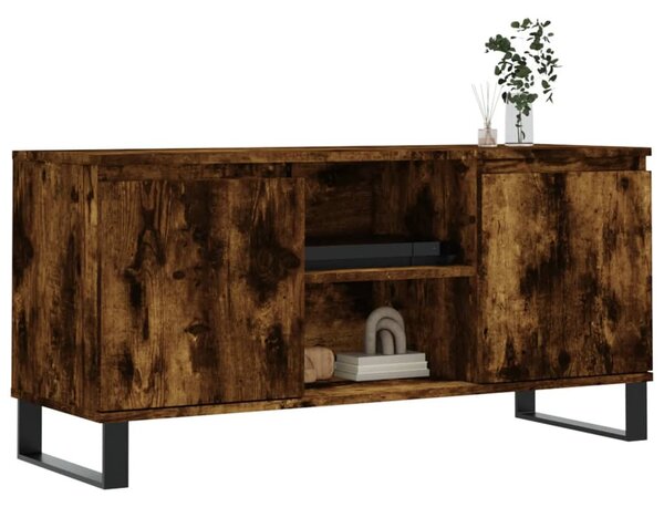 Füstös tölgy színű szerelt fa TV-szekrény 104x35x50 cm