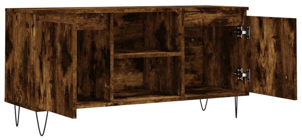 Füstös tölgy színű szerelt fa TV-szekrény 104x35x50 cm