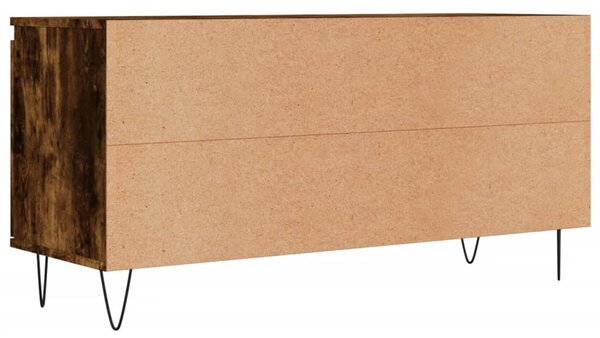 Füstös tölgy színű szerelt fa TV-szekrény 104x35x50 cm
