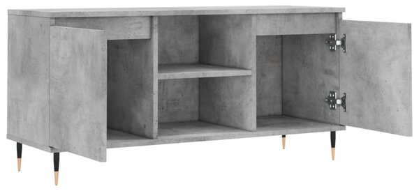 Betonszürke szerelt fa TV-szekrény 104x35x50 cm