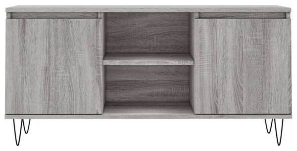 Szürke sonoma színű szerelt fa TV-szekrény 104x35x50 cm