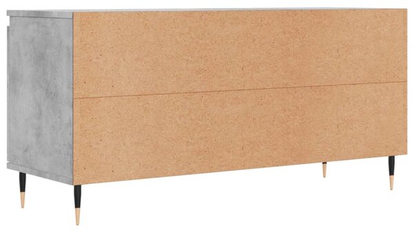 Betonszürke szerelt fa TV-szekrény 104x35x50 cm