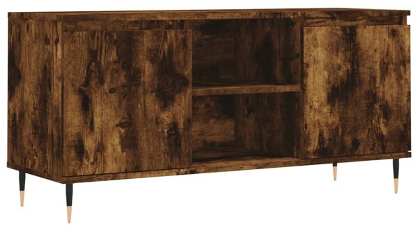 Füstös tölgy színű szerelt fa TV-szekrény 104x35x50 cm