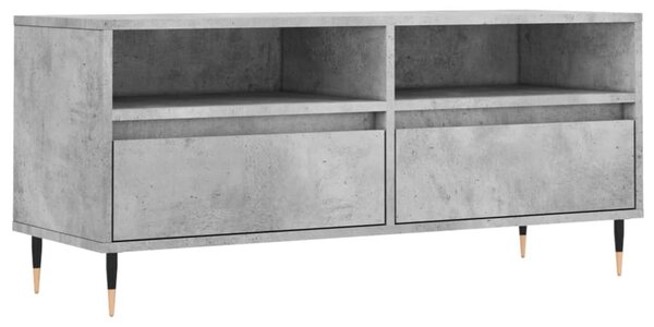 Betonszürke szerelt fa TV-szekrény 100x34,5x44,5 cm