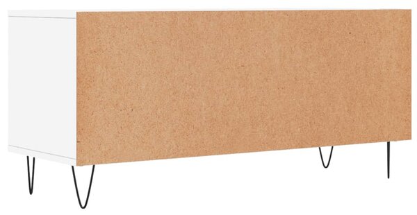 Fehér szerelt fa TV-szekrény 100x34,5x44,5 cm