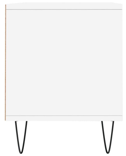 Fehér szerelt fa TV-szekrény 100x34,5x44,5 cm