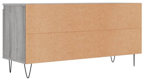 Szürke sonoma színű szerelt fa TV-szekrény 104x35x50 cm