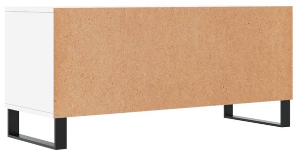 Fehér szerelt fa TV-szekrény 100x34,5x44,5 cm