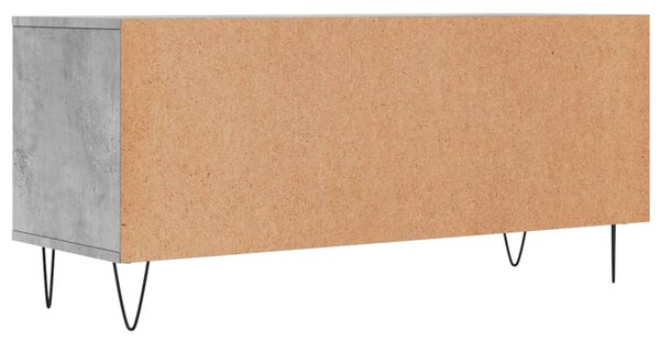 Betonszürke szerelt fa TV-szekrény 100x34,5x44,5 cm