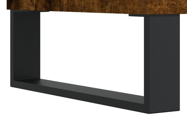 Füstös tölgy színű szerelt fa TV-szekrény 100x34,5x44,5 cm
