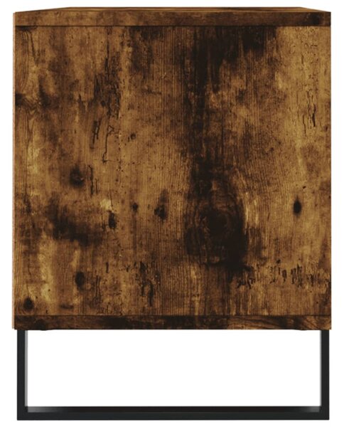 Füstös tölgy színű szerelt fa TV-szekrény 100x34,5x44,5 cm