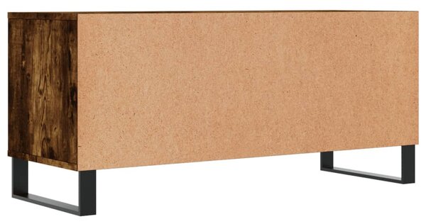 Füstös tölgy színű szerelt fa TV-szekrény 100x34,5x44,5 cm