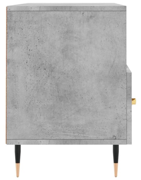 Betonszürke szerelt fa TV-szekrény 102 x 36 x 50 cm
