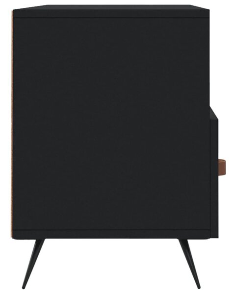 Fekete szerelt fa TV-szekrény 102 x 36 x 50 cm