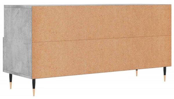 Betonszürke szerelt fa TV-szekrény 102 x 36 x 50 cm