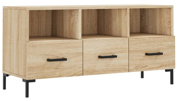 Sonoma tölgy színű szerelt fa TV-szekrény 102 x 36 x 50 cm