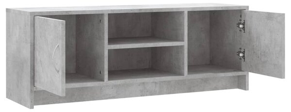 Betonszürke szerelt fa TV-szekrény 102x30x37,5 cm