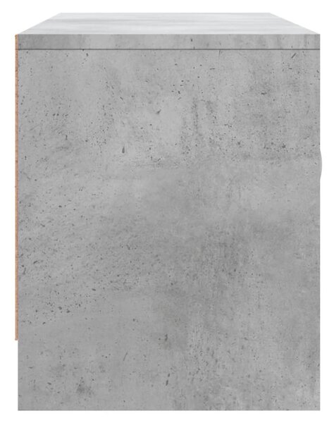 Betonszürke szerelt fa TV-szekrény 102x30x37,5 cm