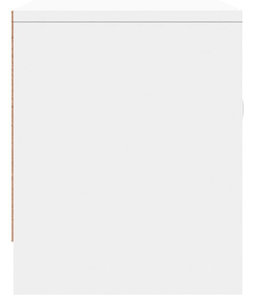Fehér szerelt fa TV-szekrény 102x30x37,5 cm