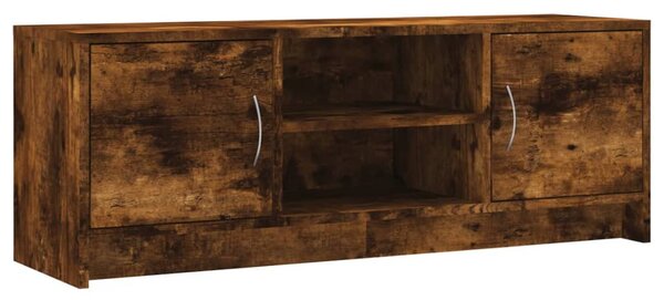 Füstös tölgy színű szerelt fa TV-szekrény 102x30x37,5 cm