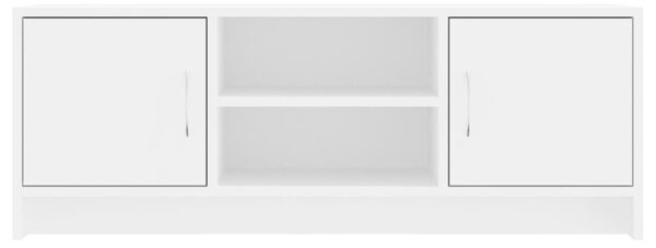 Fehér szerelt fa TV-szekrény 102x30x37,5 cm