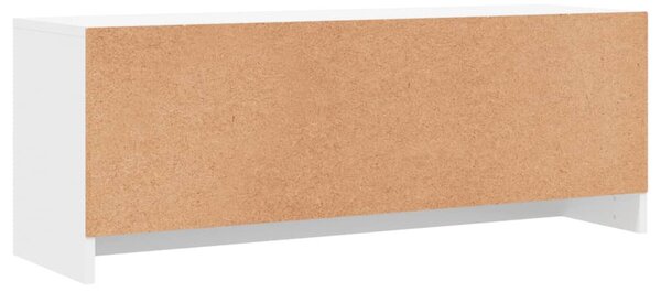 Fehér szerelt fa TV-szekrény 102x30x37,5 cm