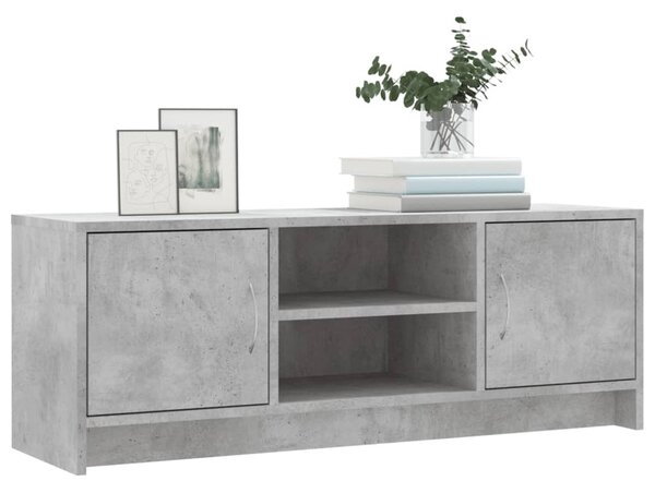 Betonszürke szerelt fa TV-szekrény 102x30x37,5 cm
