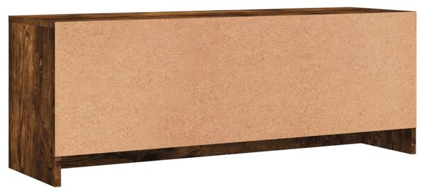 Füstös tölgy színű szerelt fa TV-szekrény 102x30x37,5 cm