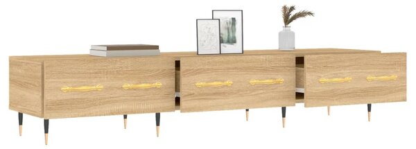 Sonoma tölgy színű szerelt fa TV-szekrény 150 x 36 x 30 cm