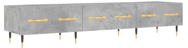 Betonszürke szerelt fa TV-szekrény 150 x 36 x 50 cm